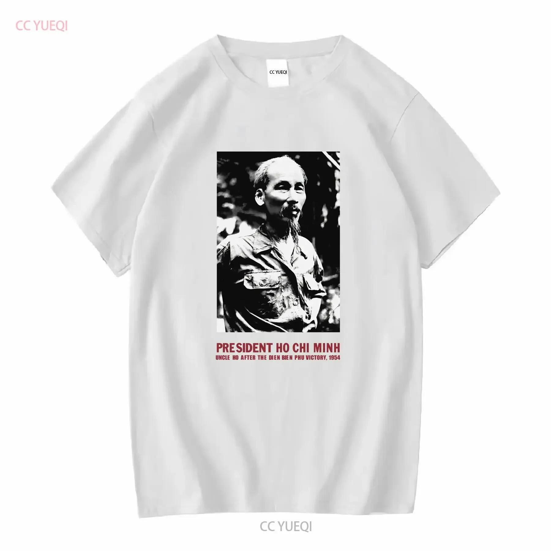 Vintage 90s Ho Chi Minh Vietnam President White T Shirt Size XXL Rare vintage Washed Breathable designer clothes Unisex - view 4