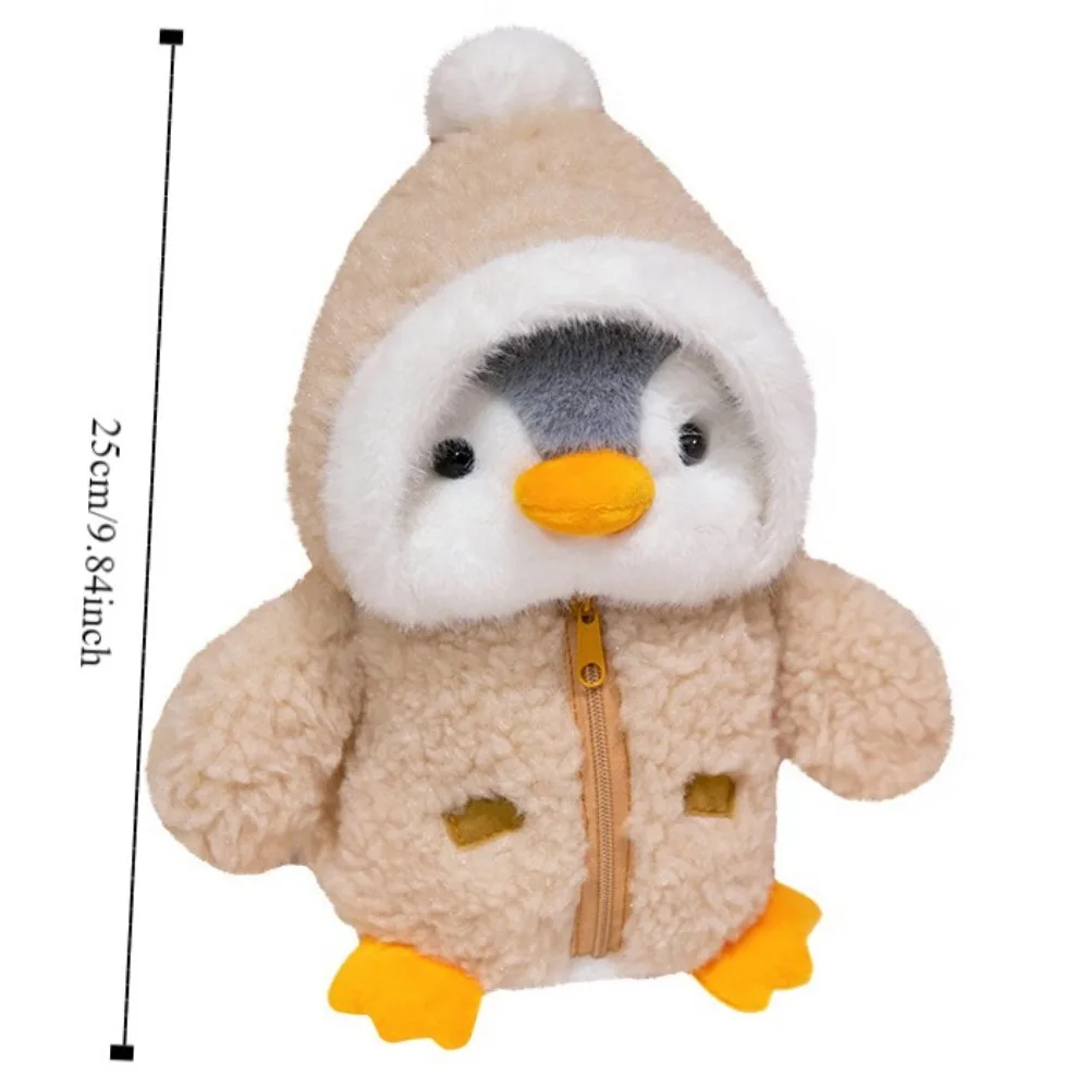 Indossare vestiti Cappelli Pinguino con cappello Peluche Pinguino Morbido Bambino Confortante Sonno Bambola Cartoon Anime Divertente