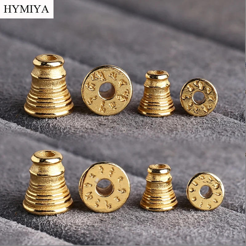 

Тибетские зеленые бусины-мантры из серебра 925 пробы, ювелирные изделия, буддийские желтые бусины с мантрой Джамбалы, колпачки