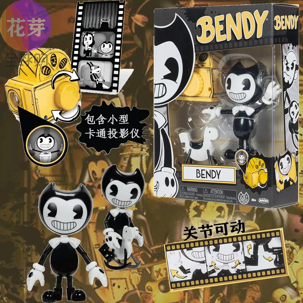 Bendy y la máquina de tinta figura de acción de 5 pulgadas juguete coleccionable demonio revival estatuilla hecha a mano para amantes del juego