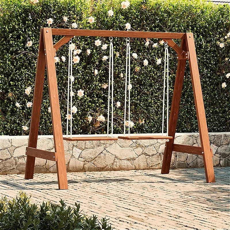 

Retro Hammock Patio Swing Wooden Hanging Chair with Suspended Design Garden & Outdoor Rocking Furniture Balançoires LLOS