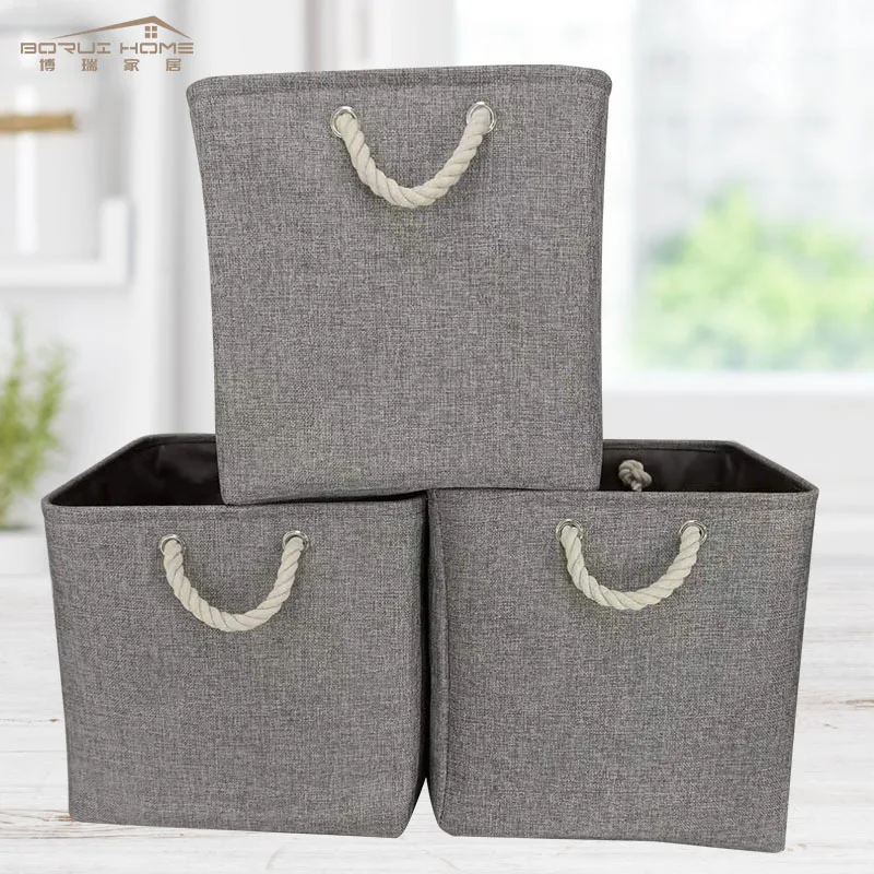 Linen Storage Basket for Neatly Organizing Household Clutter Basket Storage Organizadores Woven Basket