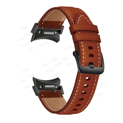 No Gaps Leather Band for Samsuang Galaxy Watch 7 6 5 4 40 44mm Quick fit Strap for Galaxy Watch FE/ 6 4 classic 43 47 42 46 mm