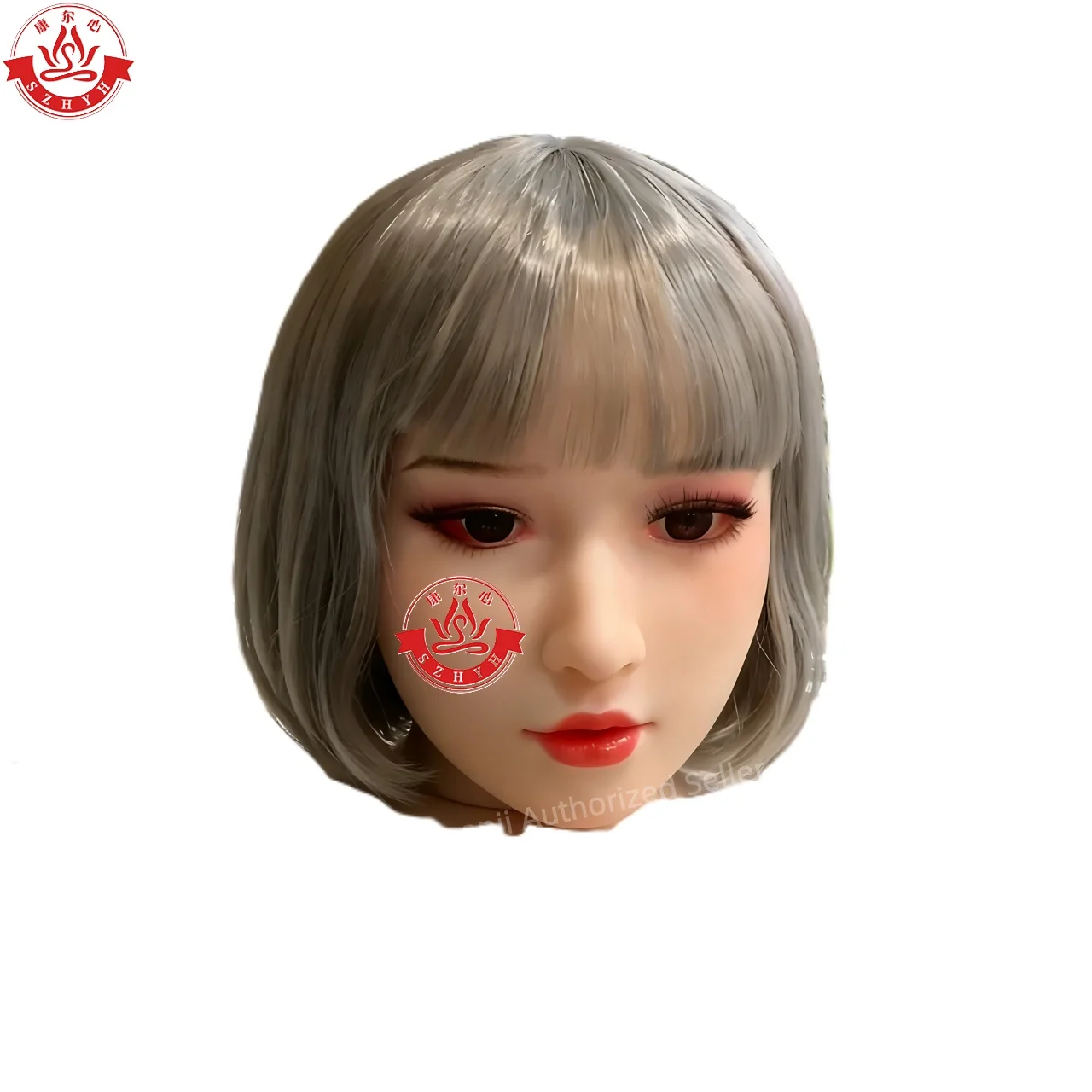 

Wonanii Food Grade TPE Big Head HYH-THB-KX-0072, M16 Interface, Open Mouth Makeup Practice, Hairstyle Design, Jewelry Display