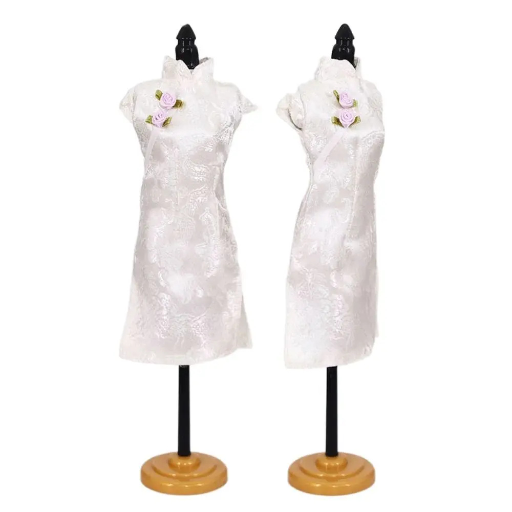 

Fashion Chinese Style Doll Clothes Traditional Evening Dress Doll Cheongsam Playing House Dress Up Doll Skirt Girl Gift