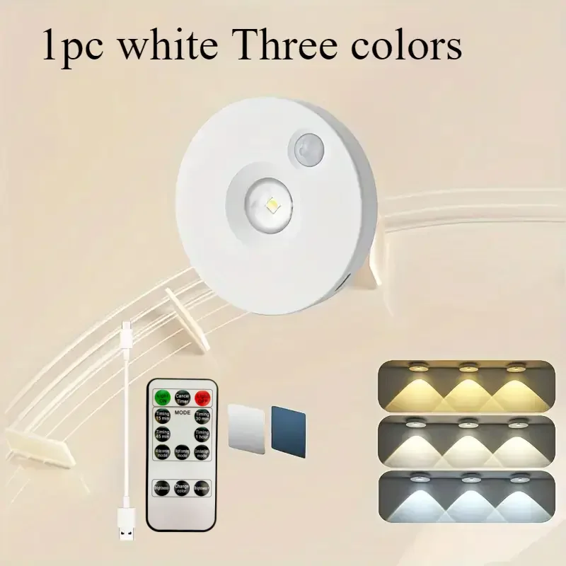 

Светодиодные светильники под шкафом, датчик движения, ночник с регулируемой яркостью, USB перезаряжаемые беспроводные кухонные лампы, декор для гардероба, прохода