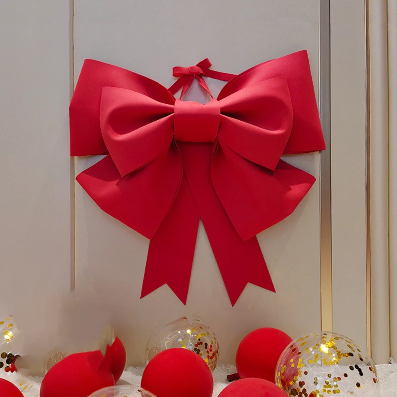 Big Bow Diy Material Eva Christmas Tree Decorations Wedding Party Festivity Wall Outdoor Decoration for Home Front Door Decor