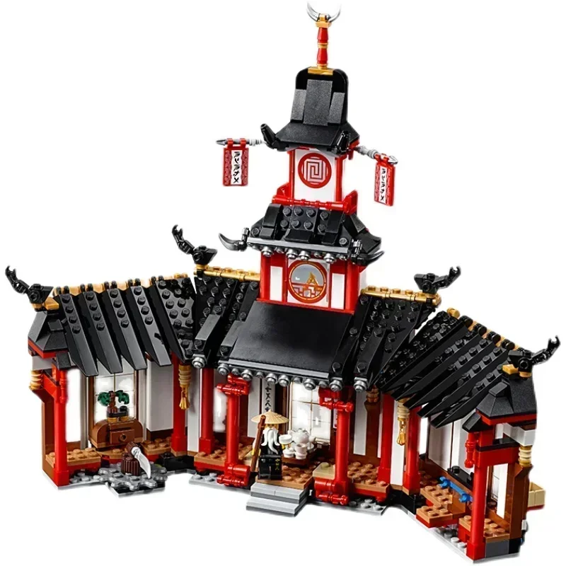 Ninja Movie Model Brinquedos para Crianças, Mosteiro de Spinjitzu Building Blocks Kit, Tijolos Clássicos, Presente de Natal, Em Estoque, 7067