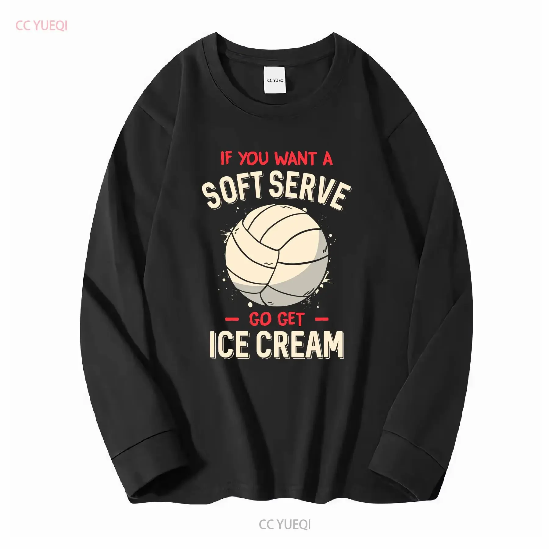 NEW Funny Volleyball If You Want A Soft Serve T Shirt S 5XL vintage Washed Unisex Top For Everyday Wear streetwear Casual