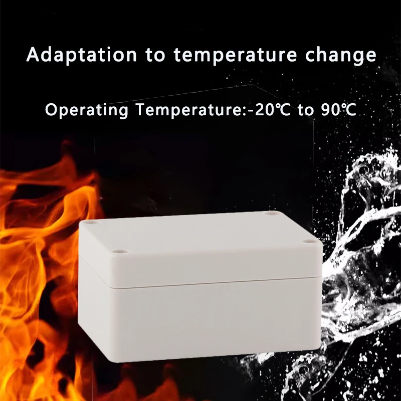 Scatola di giunzione in plastica ABS di tipo F, scatola di giunzione impermeabile per fissaggio cavi su misura, alloggiamento della scatola di giunzione elettrica esterna IP67