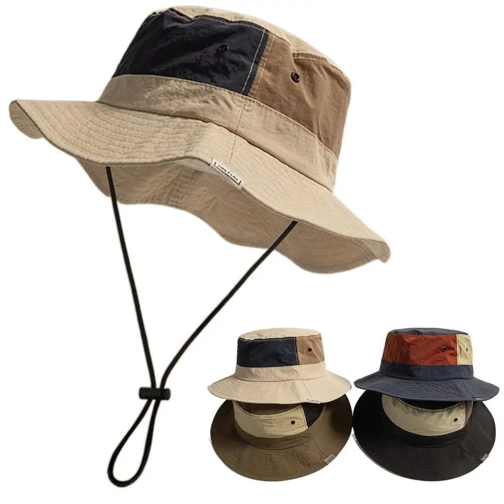 Large Anti-UV Bucket Hat Quick-dry Sun Protection Fisherman hat Wide Brim Breathable Panama Hat Summer