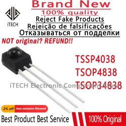 10ppcs/lot TSSP4038 TSSP4038SS1XB TSOP4838 TSOP34838 DIP-3 New Original Infrared Receiver Module Light Barrier System