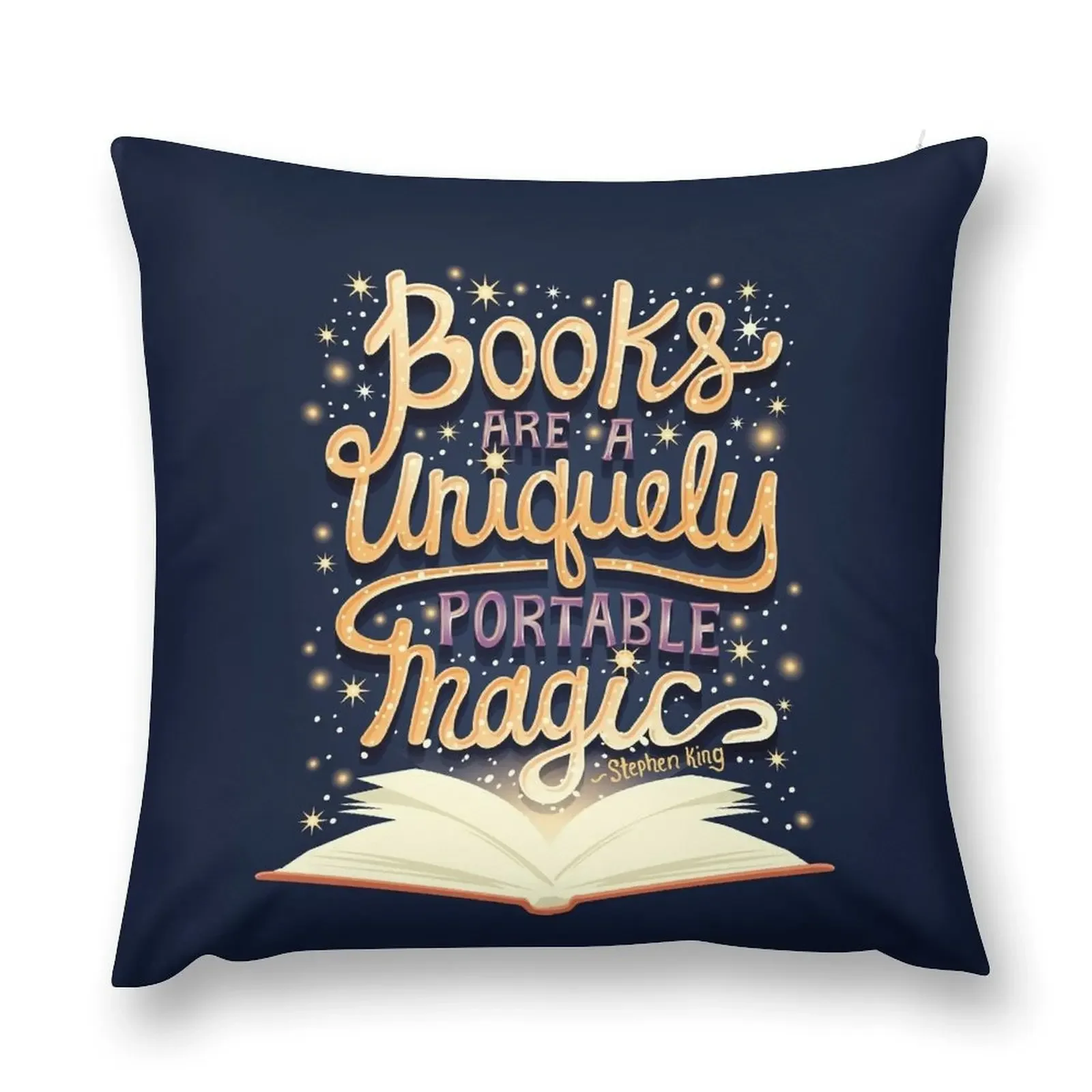 Books are magic Throw Pillow pillows decor home anime girl pillow