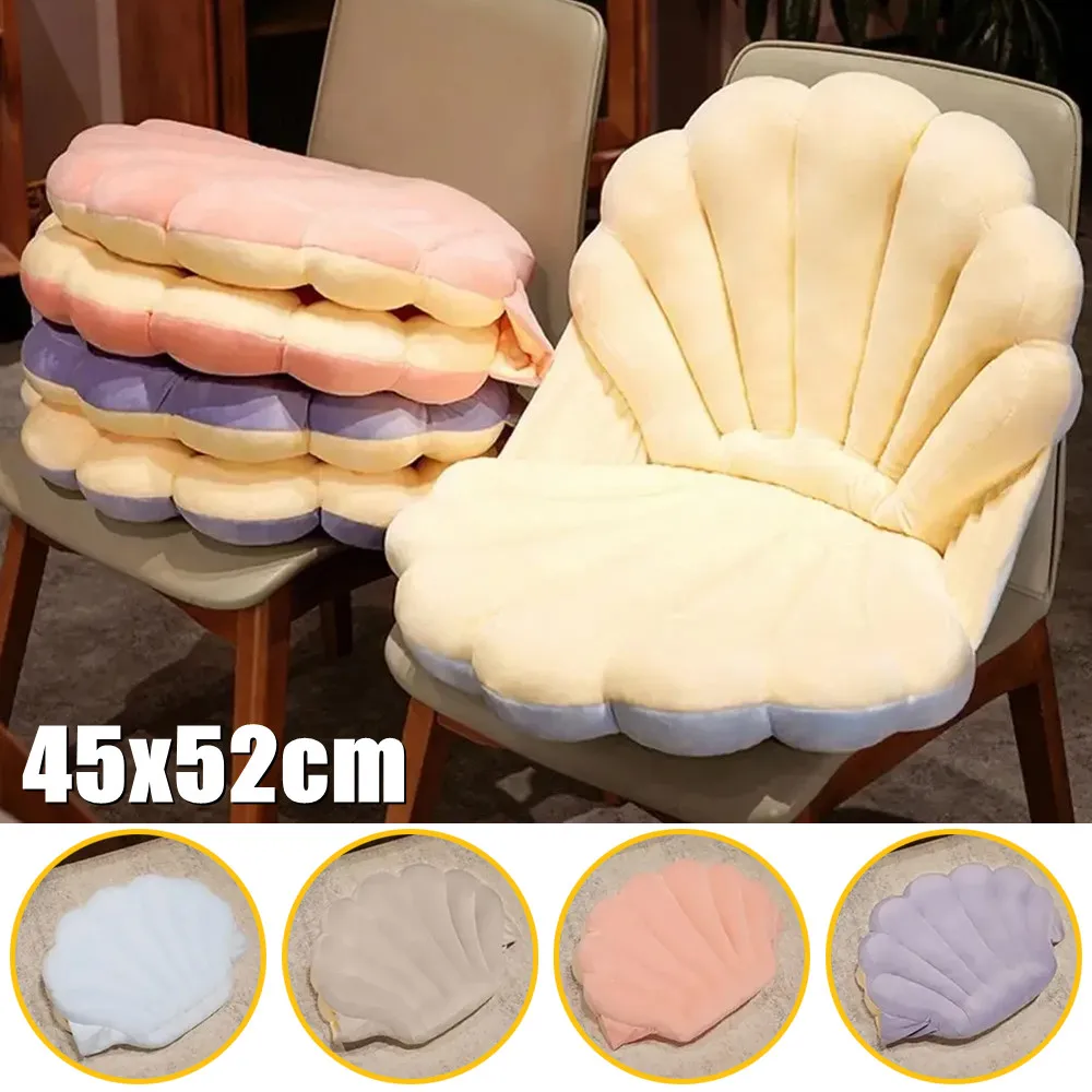 1PC Luxury Decor Shell Pillow Princess's Fantastic Velvet Pillow Sea Shell Home Decor Bed Sofa Cushion Decoration Gift 45x52cm