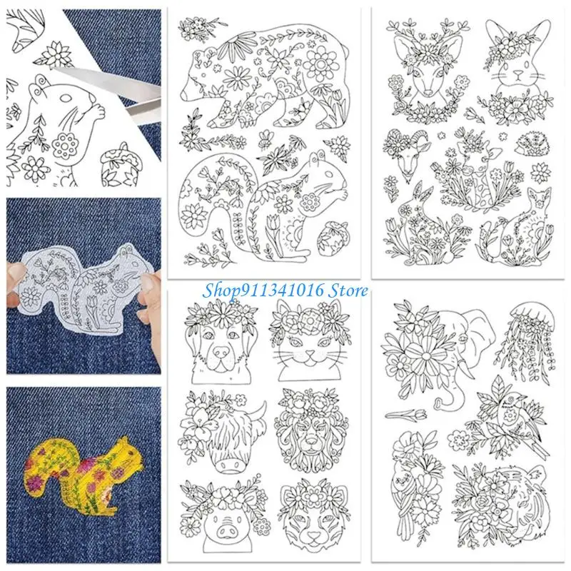 4x7b 4pcs Soluble Soluble STABLICATION COUDURE MODE BRODED