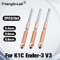 Trianglelab Hardening steel K1C Nozzle Kit Quick-Swap for K1C Ender-3 V3 Swift Installation High-Flow Printing Upgraded