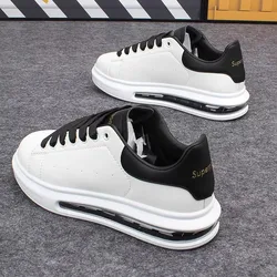 Branded air-cushion white shoes for men and women, sports and casual shoes, fashionable and versatile shoes, luxury tennis shoes