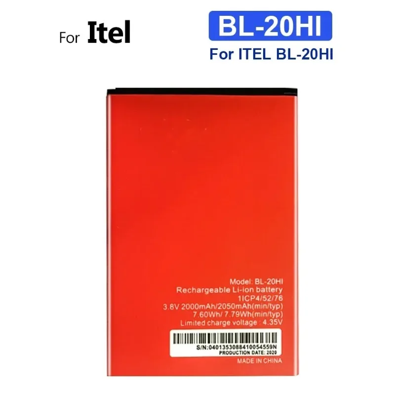 بطارية 2050mAh 3.8V لـ ITEL BL-21BI BL-20HI BL-24EI BL-25BI الهاتف المحمول Batteira #2