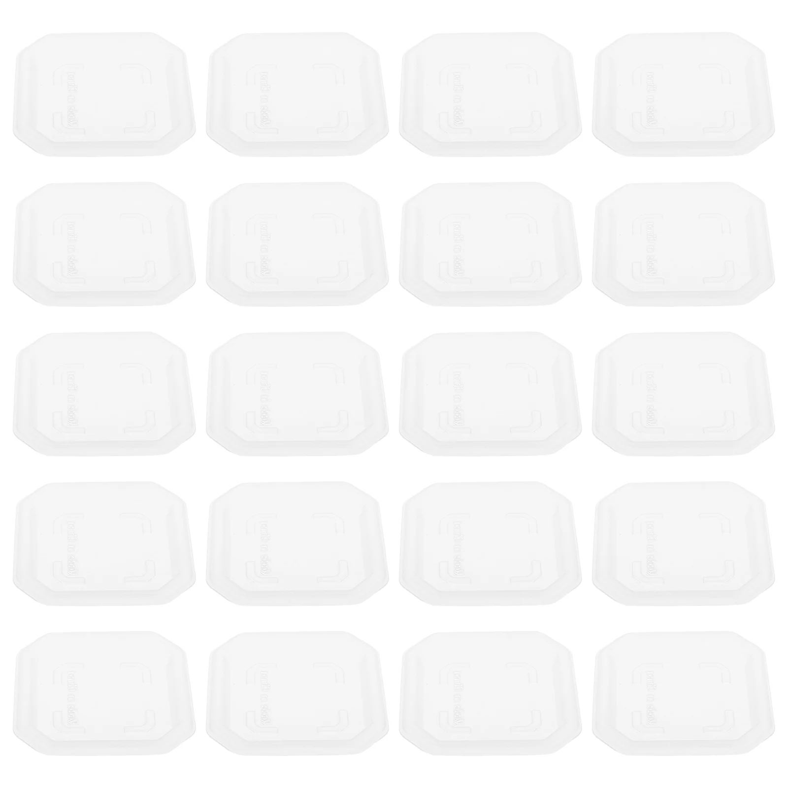 

20 PCS Flower Pot Tray Clear Plastic Drip Trays Saucer for Plants Succulents Garden Indoor