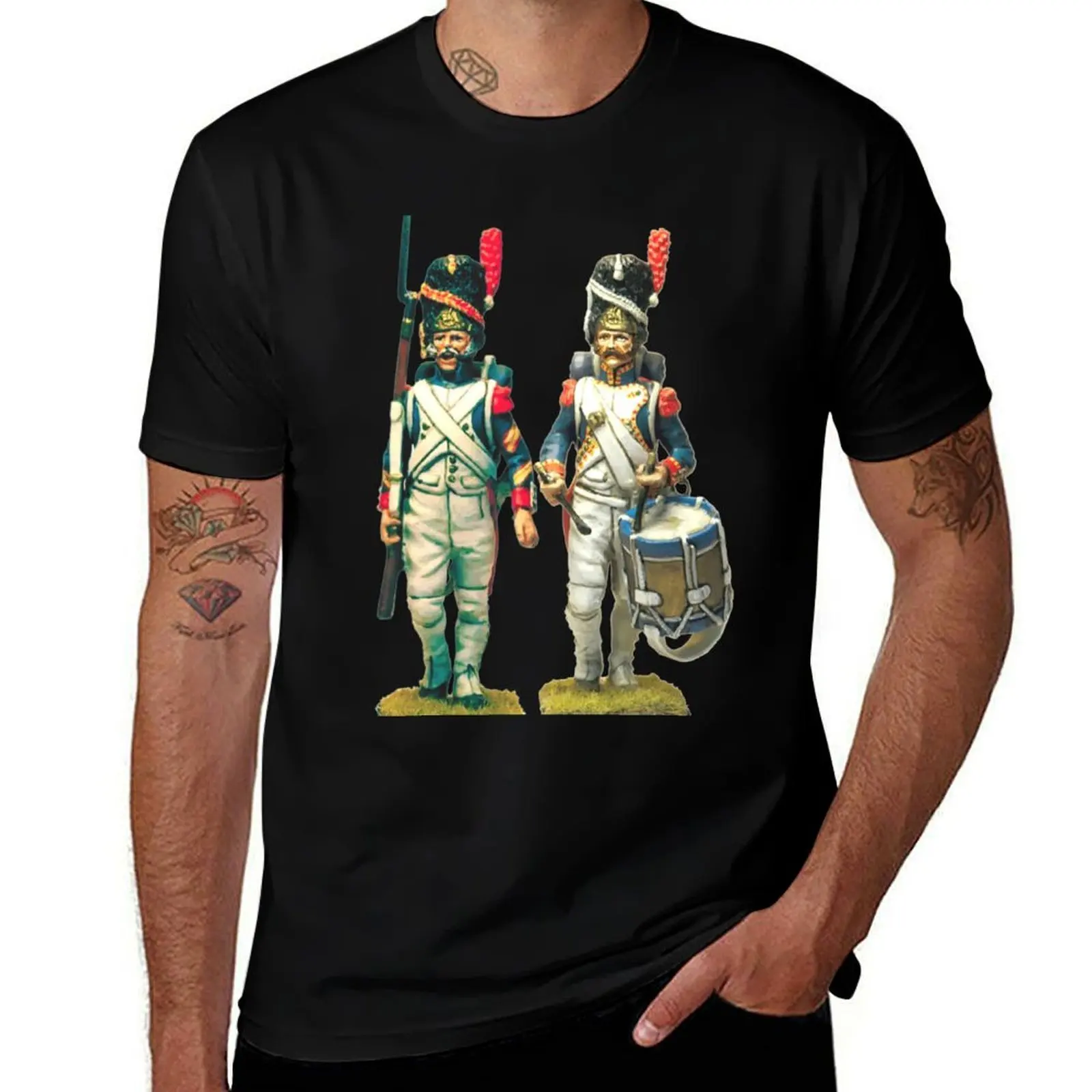 French imperial guard grenadiers T-Shirt Soft Touch Basic Cotton T-Shirt