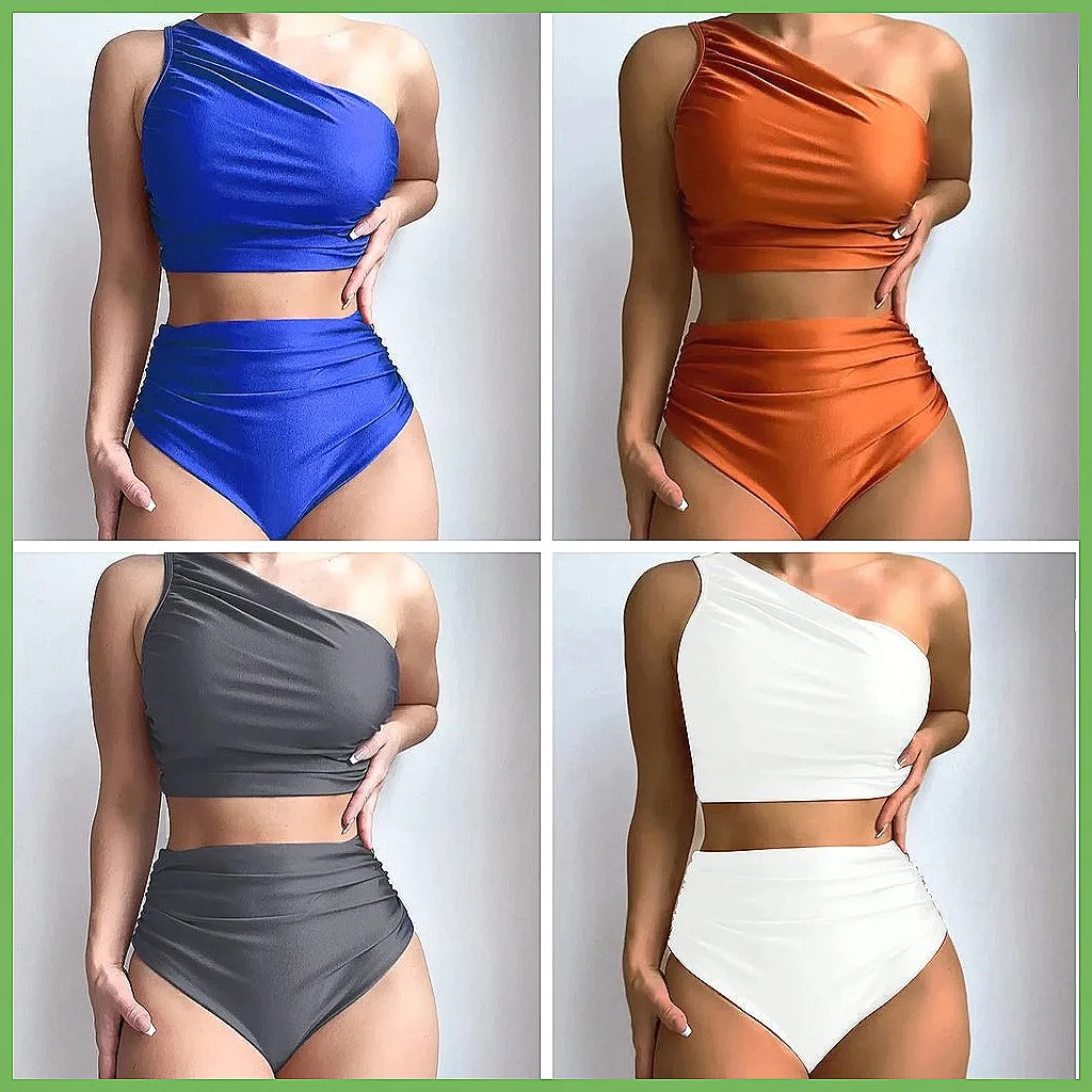 

High Waist Push Up Bikini Set 2025 - Sexy Two Piece Swimwear for Women, Beach & Pool Bathing Suits(72 characters)