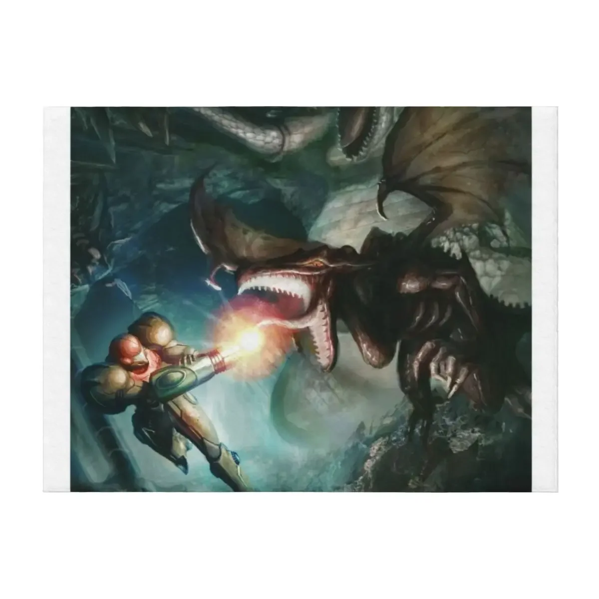 

Samus Aran VS. Ridley - The Final Encounter Throw Blanket bed plaid Blankets For Baby Vintage Loose Blankets