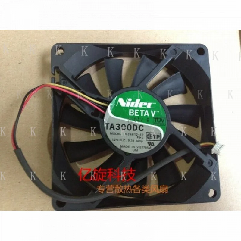 

C FOR Nidec DC12V 0.18A TA300DC H34612-57 cooling fan 3pin