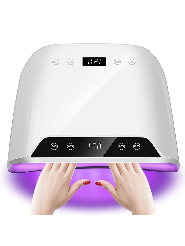 72 LEDS Nageldrooglamp Voor Nagels Gel Polish Met 4 Timer Instelling HD Scherm Auto Sensor Professionele Nageldroogmachine