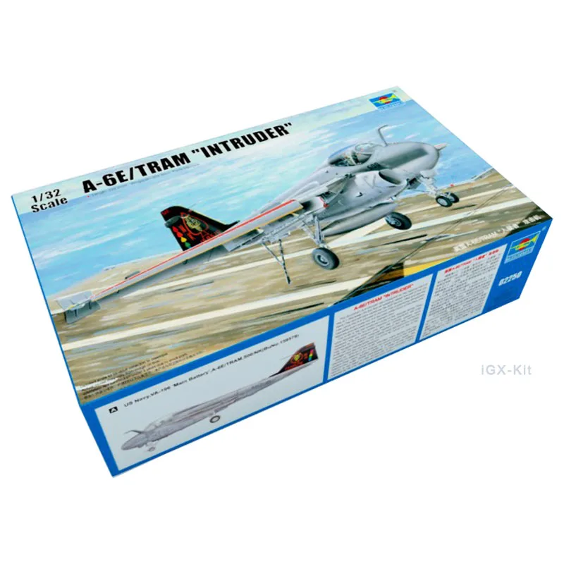 

Trumpeter 02250 1/32 US A-6 A-6E/TRAM Intruder Attack Aircraft Plane Plastic Assembly Model Handcraft Toy Gift Building Kit