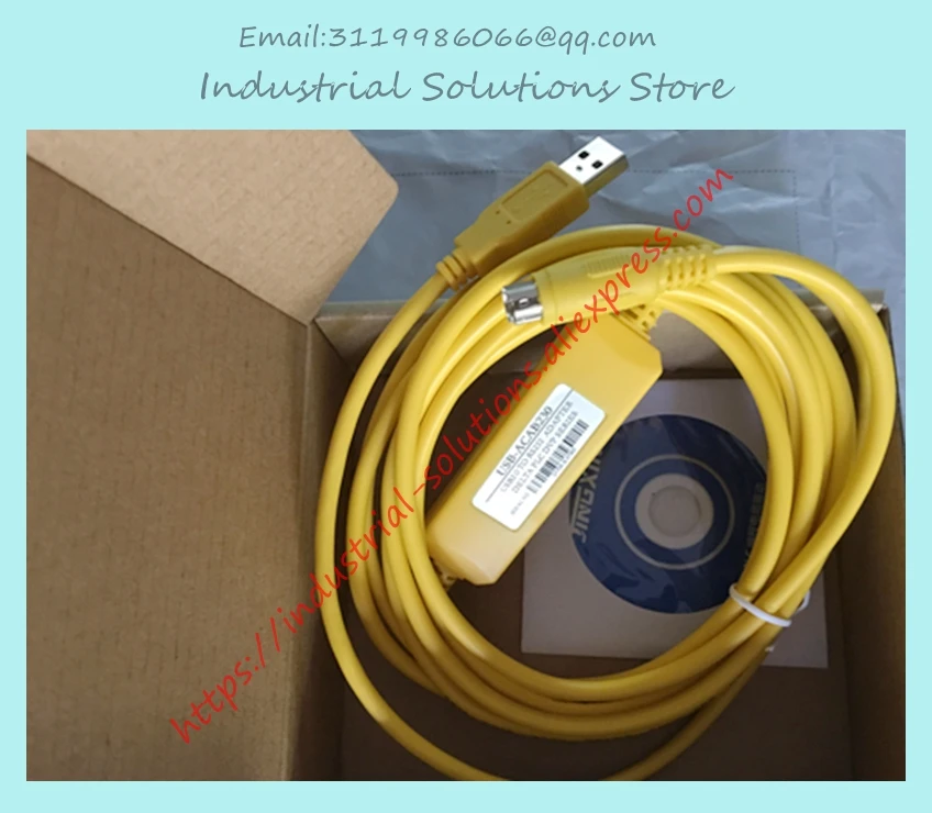 Nuova programmazione PlC Ca ble USBACAB230 USB-DVP Giallo di seconda generazione Win7