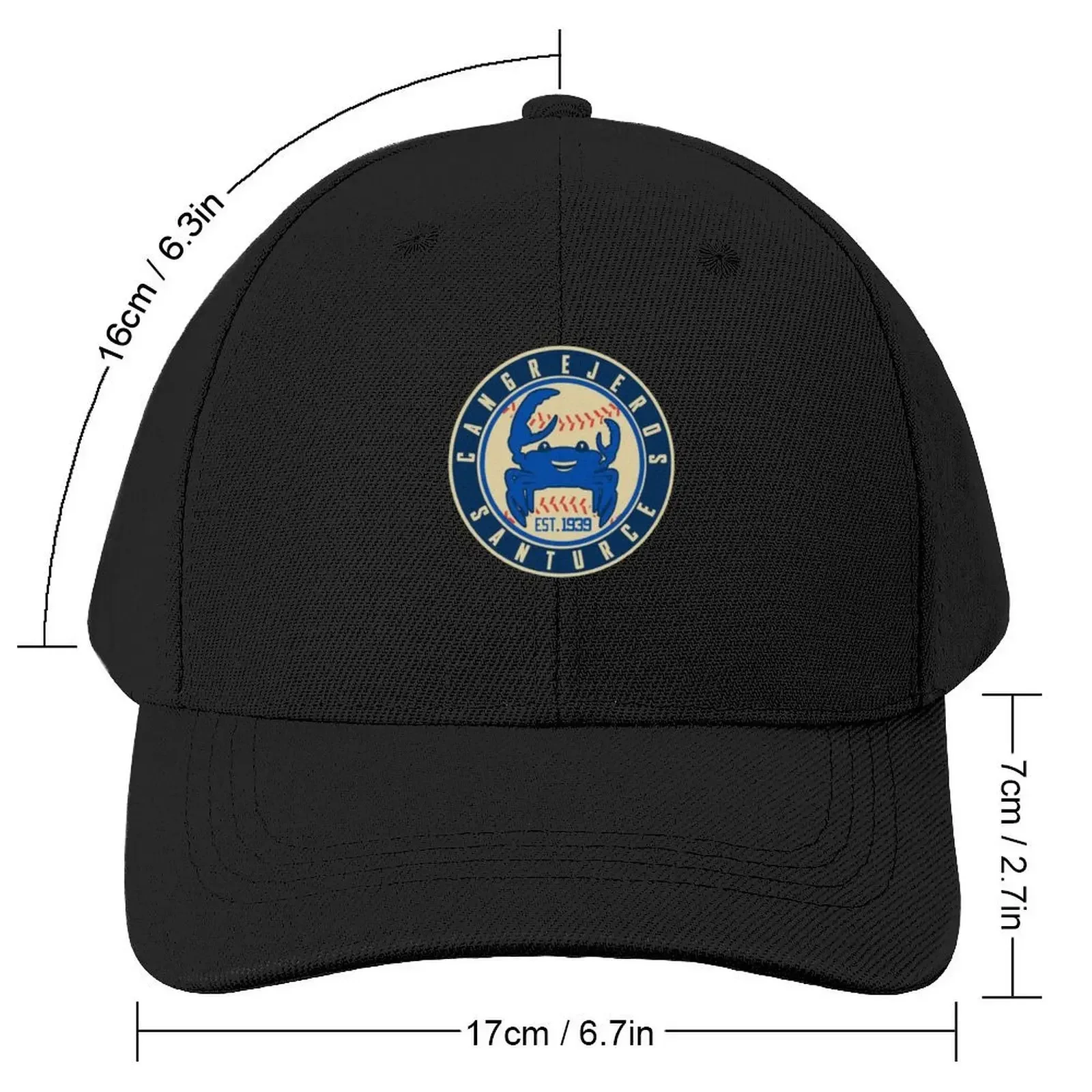 Cangrejeros De Santurce Sticker Baseball Cap Golf Cap Streetwear Hats Man Women's