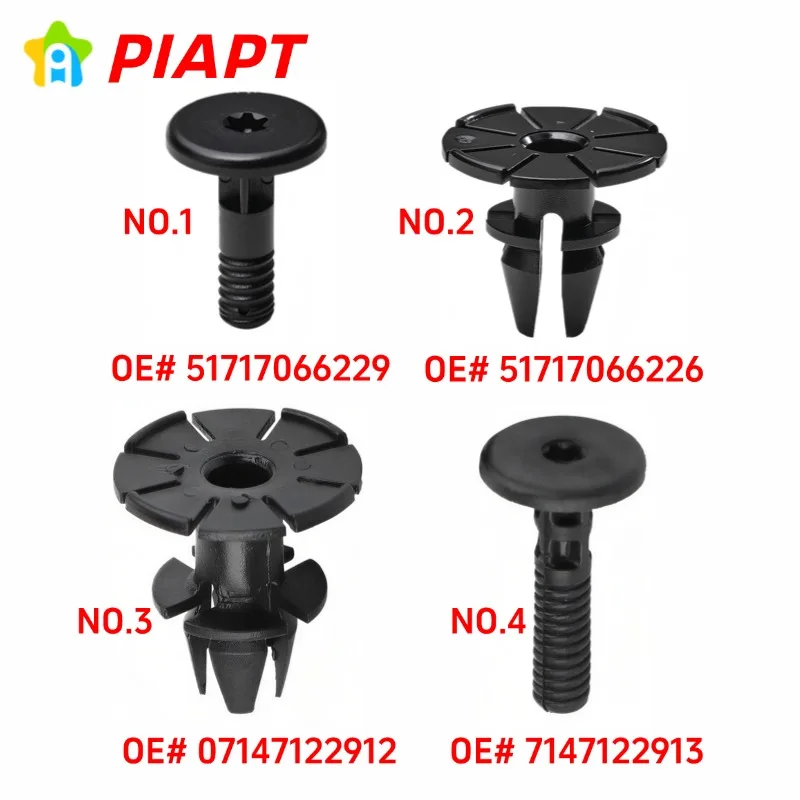 

10PCS OE# 5171706622651717066229 ,07147122913,7147122913 Side Sill Skirt Trim Clips for Bmw 1 3 6 Series X6