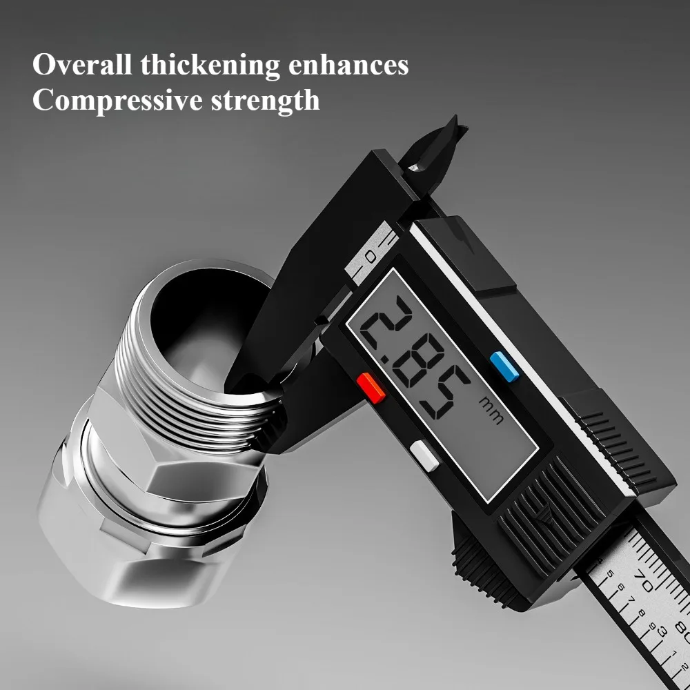 Thickened Stainless Steel 4-point Connector Angle Valve Connector Home Kitchen Fastener Hose Tube Connect Faucet Adapter
