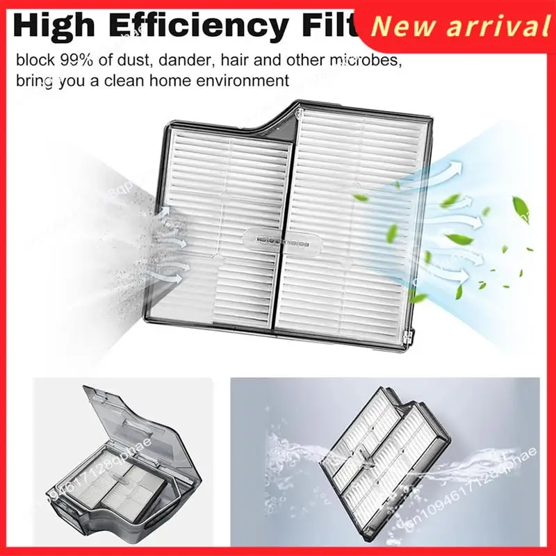 Roborock Saros 10/ G30/ S9 Maxv Ultraロボット掃除機用N89R 15個入りローラーサイドブラシHEPAフィルターモップパッドダストバッグ