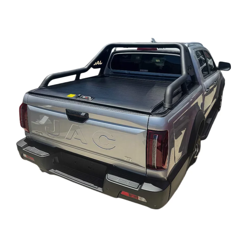 

JAC T9 Manual Aluminum Alloy Pickup Truck Bed Cover Retractable Tonneau Cover Back Roller Lid Shutter Waterproof Locking