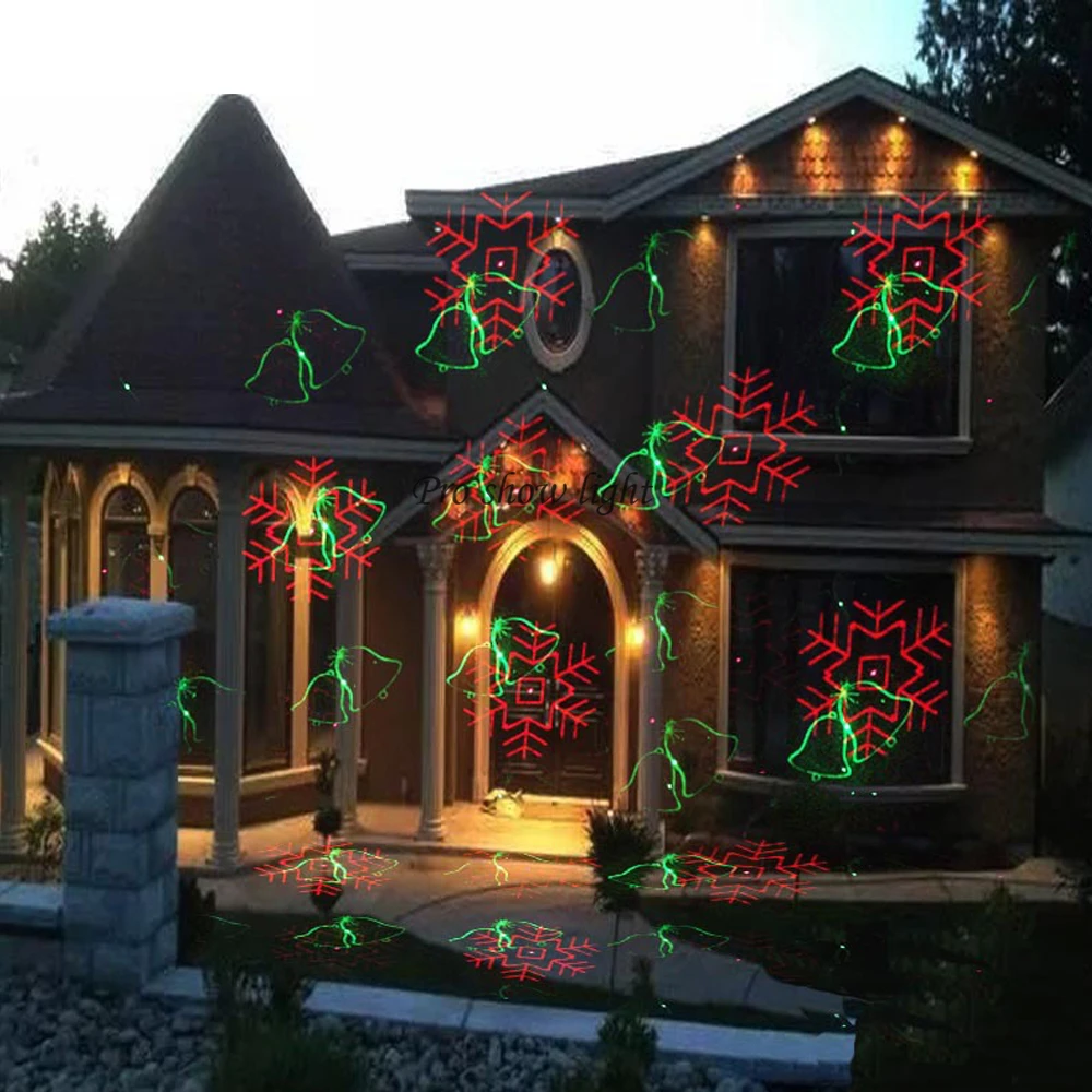 12 Patterns Christmas Holiday Laser Light Projector Outdoor Garden Lights IP65 Waterproof Lawn Lights For Patio Yard Disco Shows
