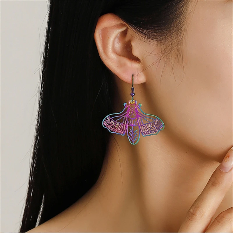 20Pcs/Lot New Creative Stainless Steel Hollow Animal Butterfly Charms Connectors DIY for Earrings Jewelry Findings Accessories