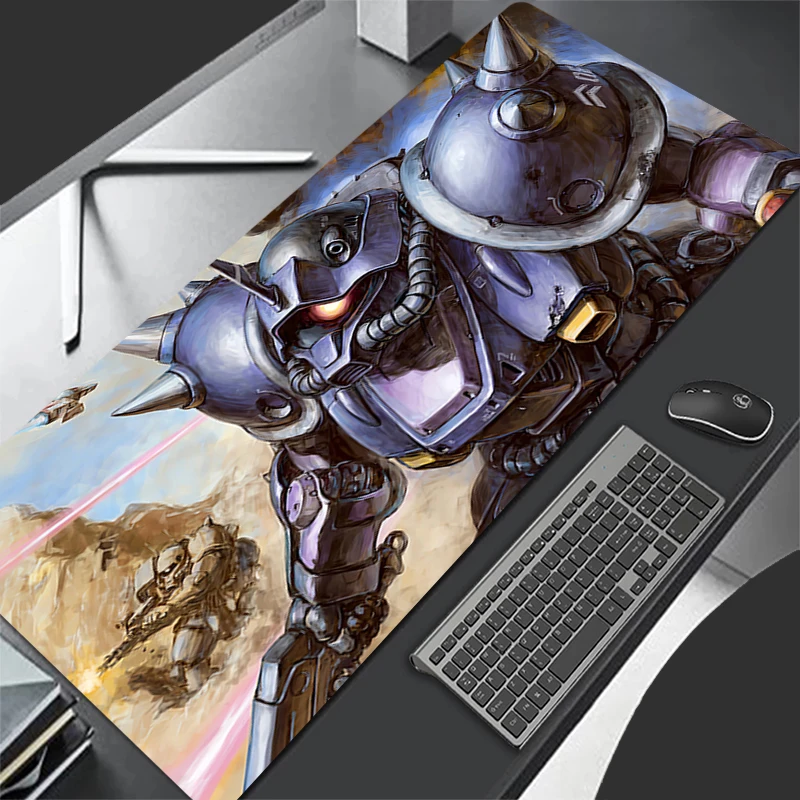 Grand tapis de souris mécanique guerrier Gundam Zaku II, pour joueur de jeu, clavier, antidérapant, pour bureau, PC