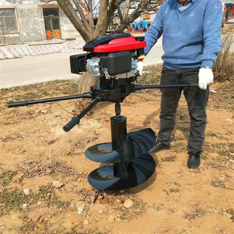Ground drilling tree planting pile pit drilling machine pit digger