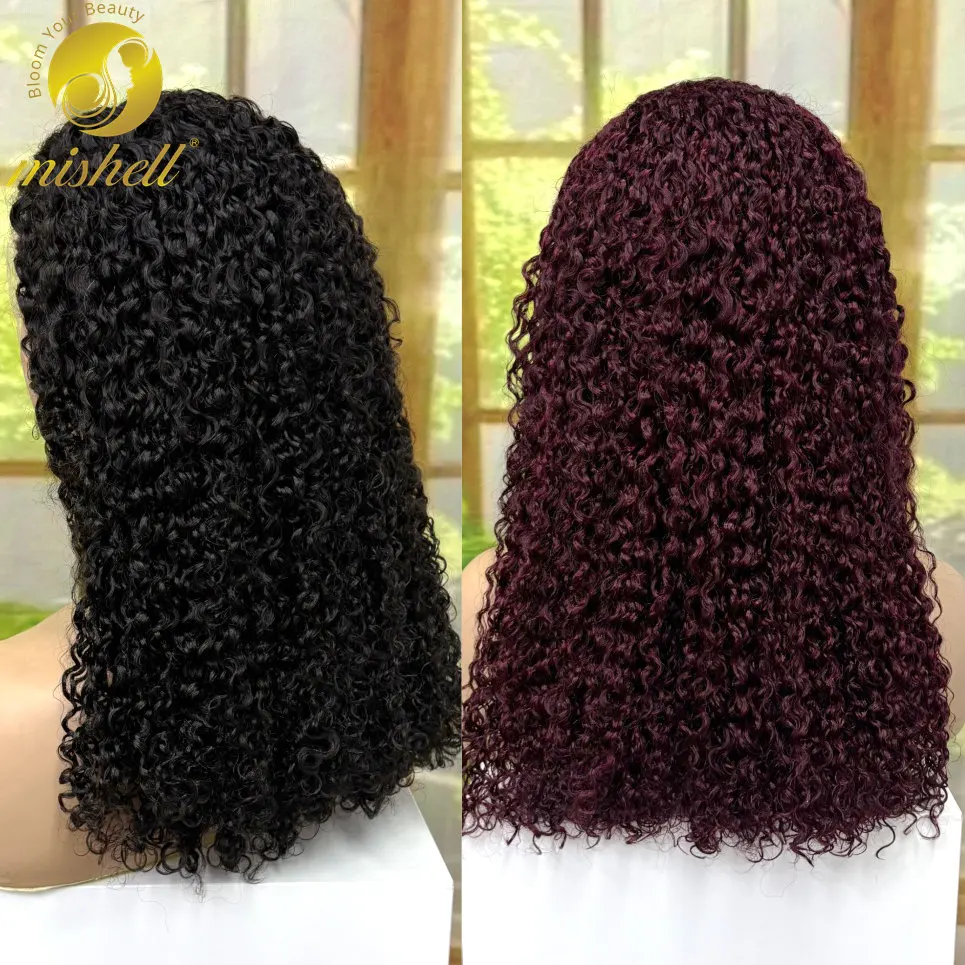 

Парик из натуральных волос Pixie Curly с плотностью 350%, 22 дюйма, 13x4, с прозрачной кружевной передней частью, цветные, в стиле Jerry Curly, из волос Remy, для чернокожих женщин