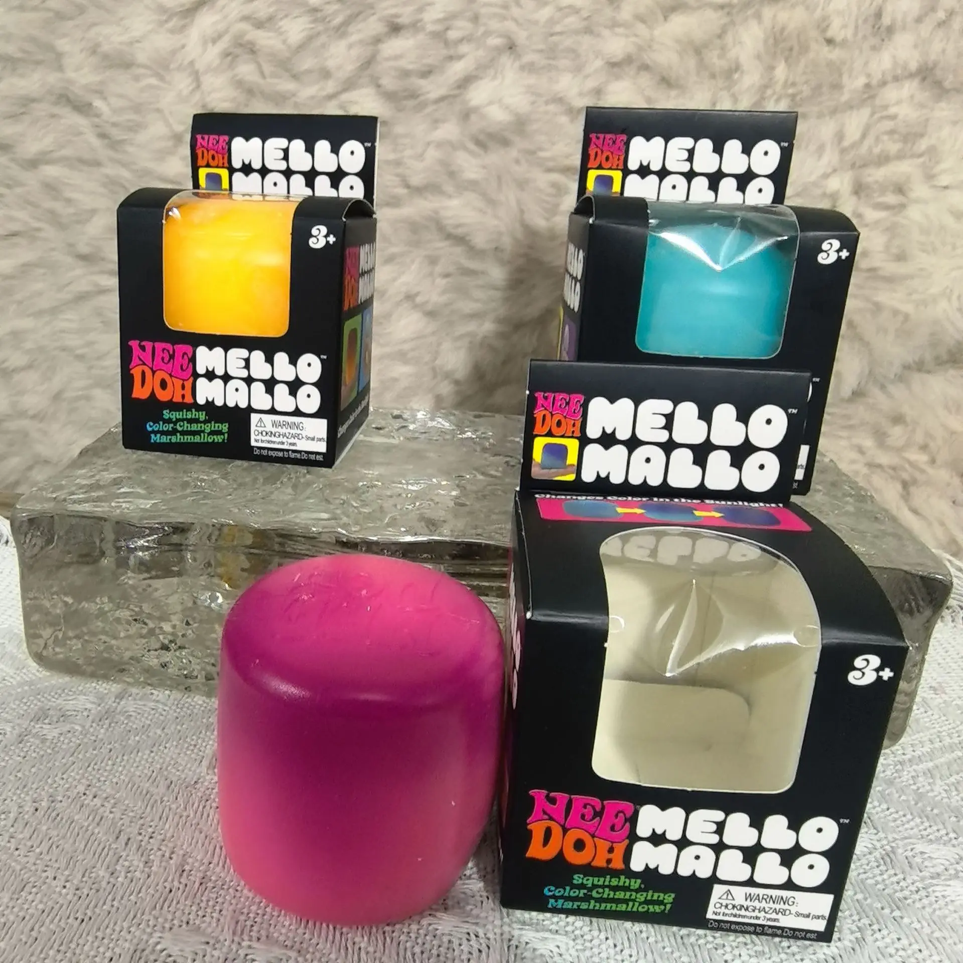 1-3PCS Color Changing Mallo Squishy Toy Soft Marshmallow Squeeze Fidget Ball Stress Relief Toy Adults Kids Sensory Play Favors image 8