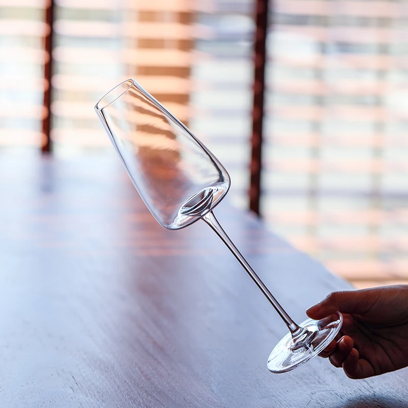 CRISON PNT03 Ultra-Thin Handmade Crystal Glass Flute Shaped Champagne Cocktails Glasses for Wedding Party - Image 2