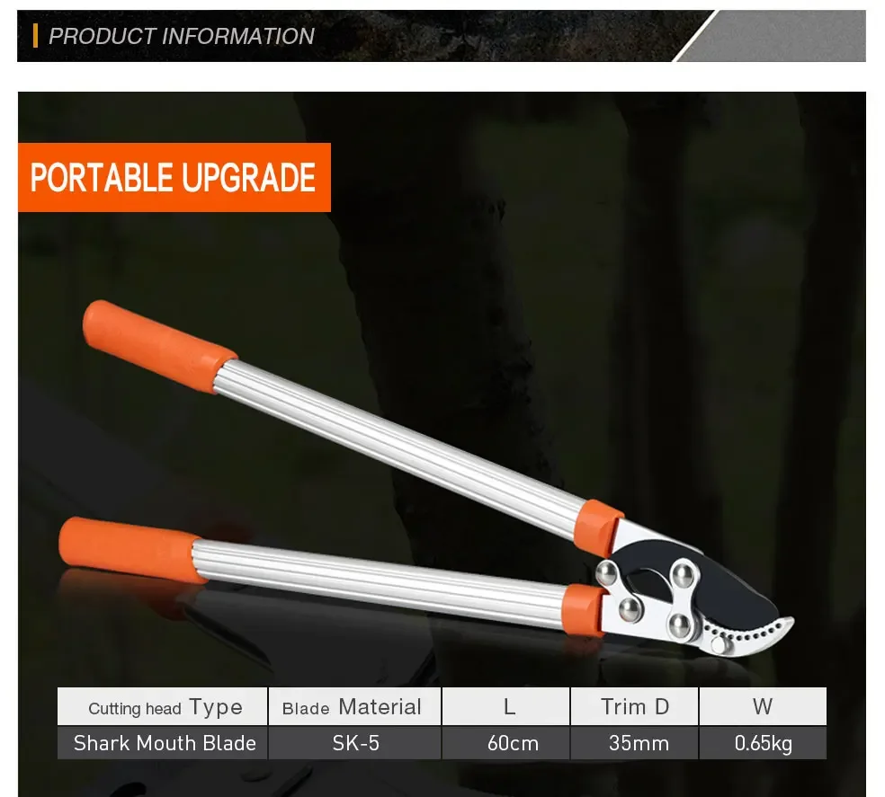 Garden Tree Pruning Shears High Branch Pruning Tool Long Reach Aluminium Handle Fruit Knife Picker Pruner Garden Tools