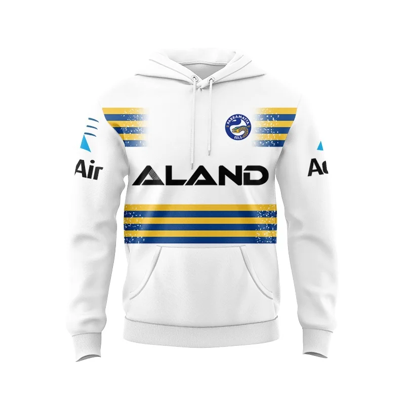 HOODIE-Parramatta Eels Jersey Nacional para Homens, Jersey Étnica, 2024