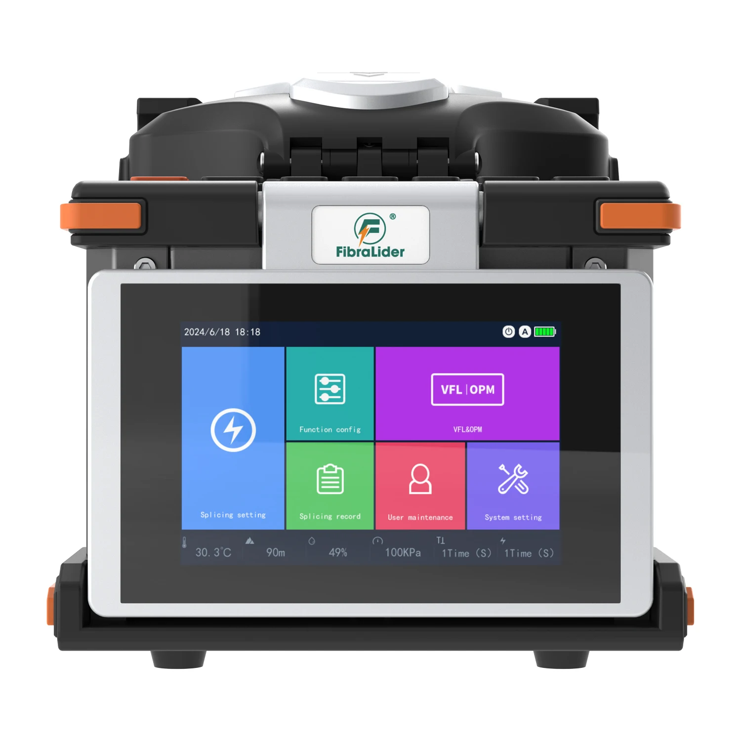 Factory Direct Sale Optical Fiber Welding Machine Touch Screen Built-in OPM VFL Optical Cable Splicing Machine