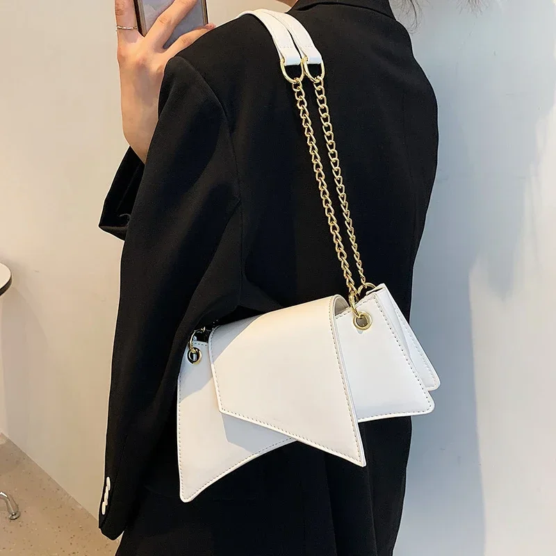 High Quality Ladies Shoulder Bag Sense of Luxury Chain Handbags Premium Leather Retro Women Bags Designer Lady Armpit Bag Clutch