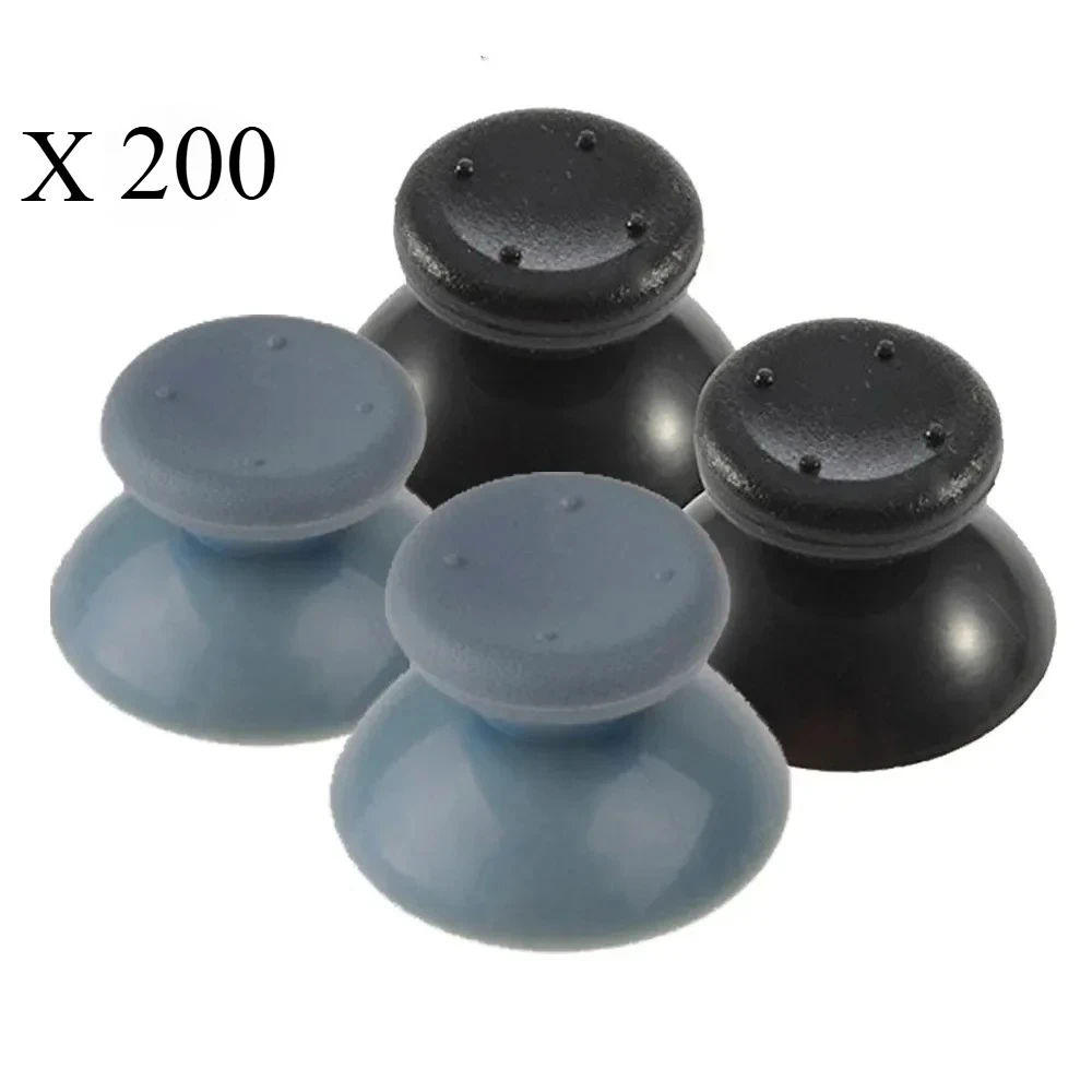 

200 шт. для контроллера Microsoft Xbox 360, черные/серые аналоговые палочки, джойстик, крышка джойстика, грибовидная головка, ручка