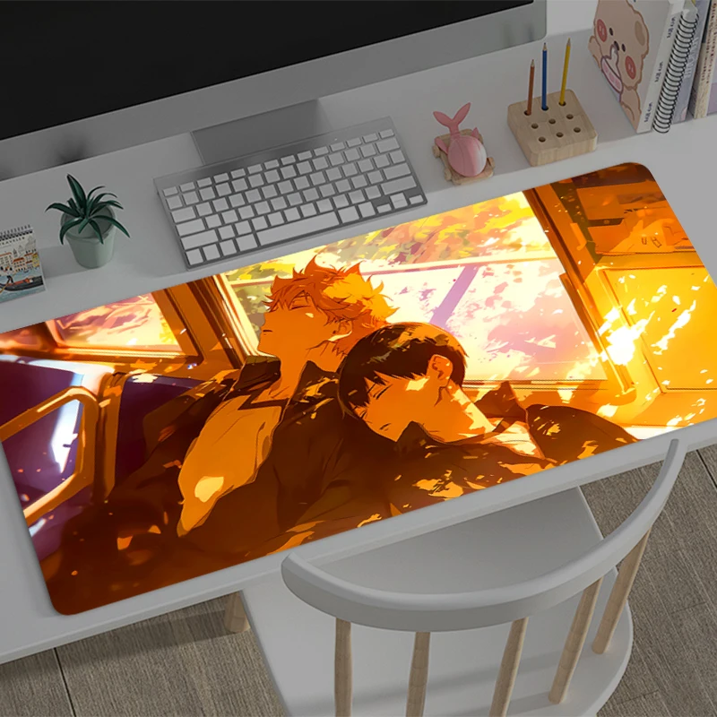Mousepad Haikyuu Computer Game Mouse Pad Gaming Accessories Large Non-Slip Printing Deskmat Keyboard Pad PC game Anime Mousepad