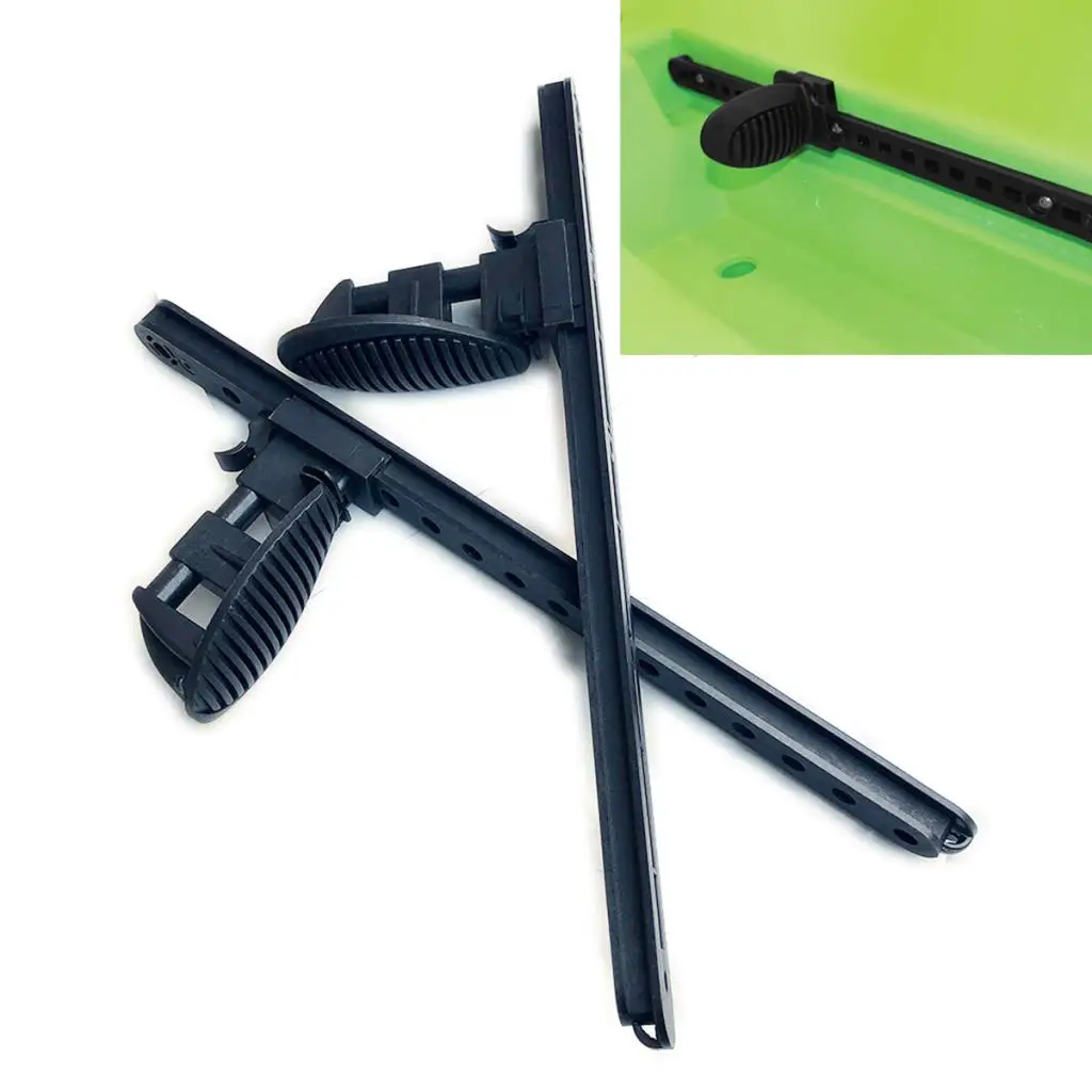 

Nylon Locking Kayak Foot Pegs Adjustable Braces Foot Control Kayak Accessories for Kayaking Canoeing and Rafting