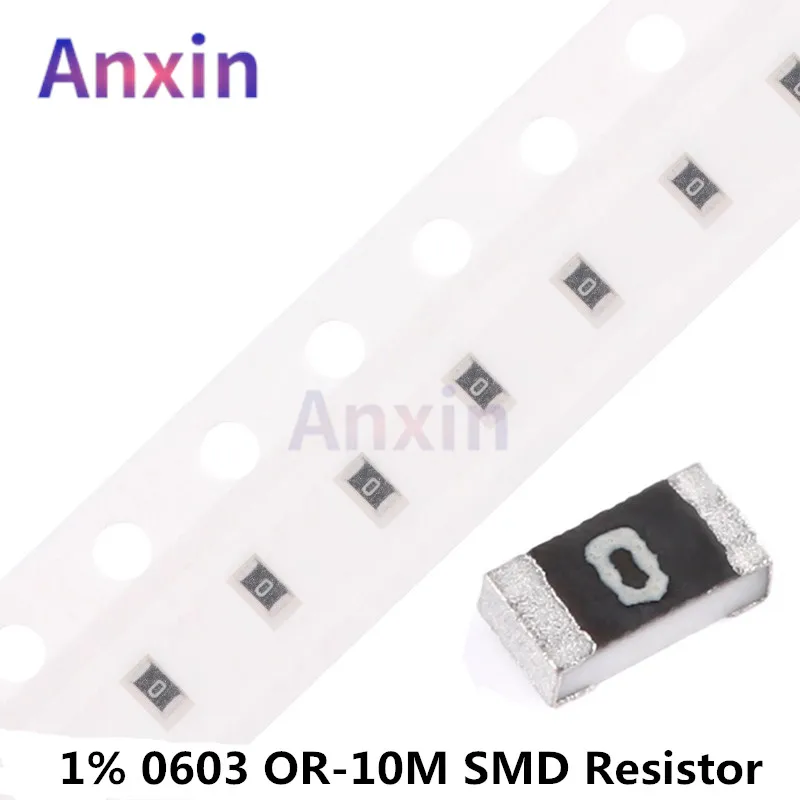 

100PCS 1% 0603 0R - 10M SMD Resistor 1/10W 2.2 4.7 5.1 10 100 150 220 330 470 510 680 910 Ohm K Ω 470R 1K 2.2K 10K 100K 150K 2K